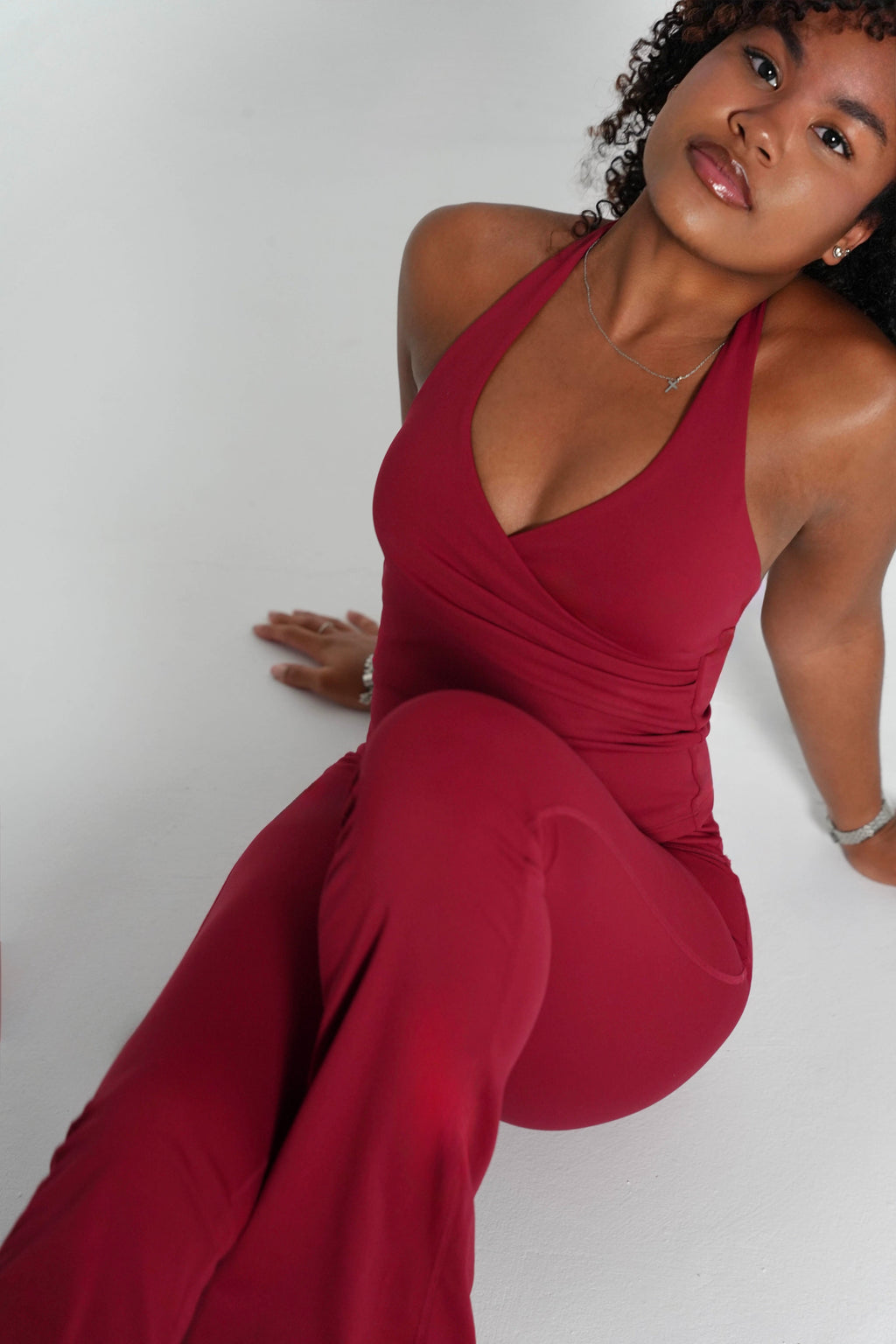 top escotado push up yoga pilates deporte mujer cruzado